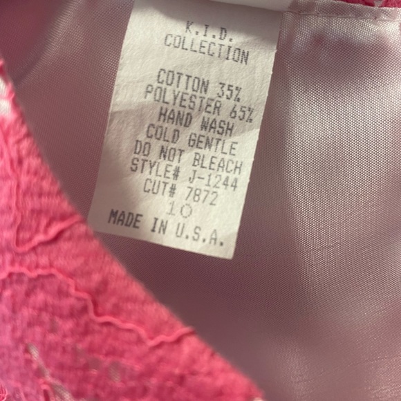 Julia Lee Pink Kids Dress Size 10 - Picture 3 of 3